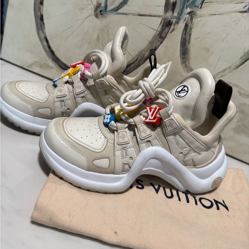 ONE DAY SALE✨
SALE✨Louis Vuitton archlight Cream and Multicolor Women's Sneakers - Picture 3 of 16